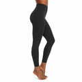 Legging femme taille M noir taille haute extensible avec poche latérale